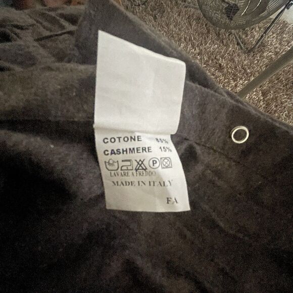 Sterr & Doon Cotton Cashmere Blend Brown Long Sleeve Button Down Men's X-Lrg - Picture 11 of 12